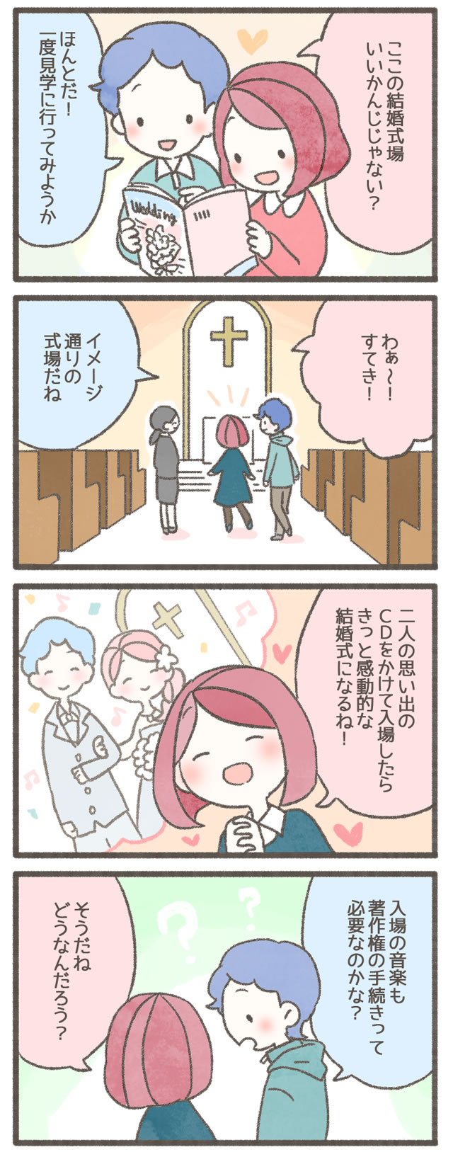 結婚式で思い出のCDをかけたいけど著作権だいじょうぶ？